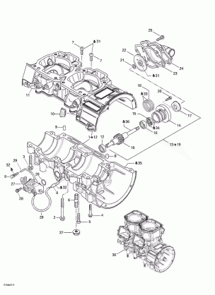 01- Crankcase Water Pump And Oil Pump