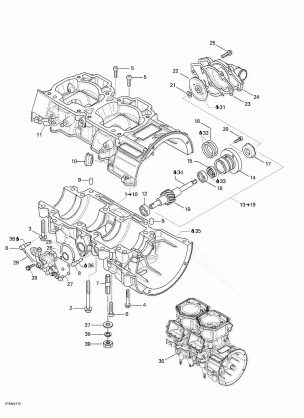 01- Crankcase Water Pump And Oil Pump