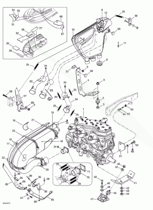 01- Engine Support And Muffler