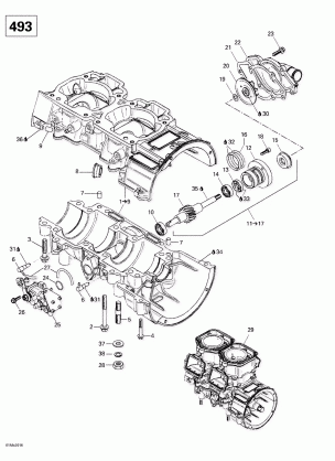 01- Crankcase Water Pump And Oil Pump