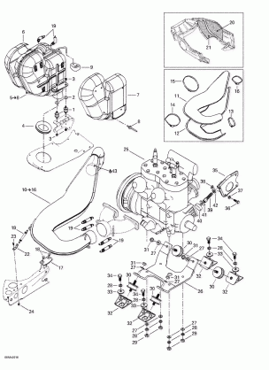 01- Engine Support And Muffler