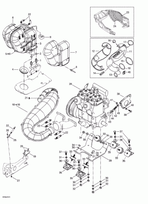 01- Engine Support And Muffler