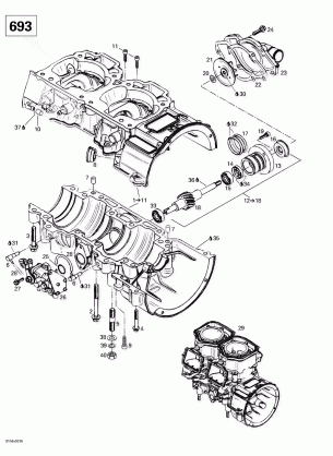 01- Crankcase Water Pump And Oil Pump 2