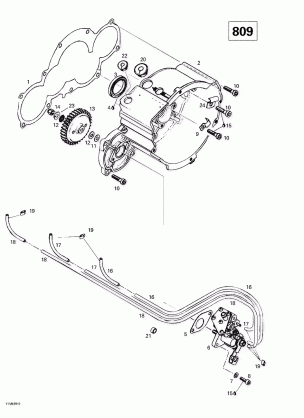 03- Ignition Housing Oil Pump (809)