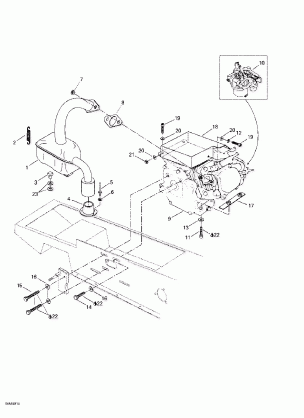 01- Engine Support And Muffler