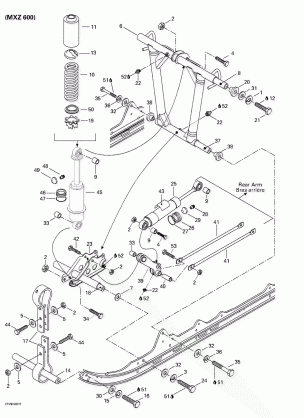 08- Front Arm Rear Suspension (MX Z 600)