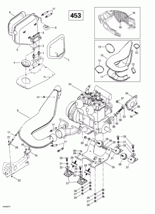 01- Engine Support And Muffler (453)