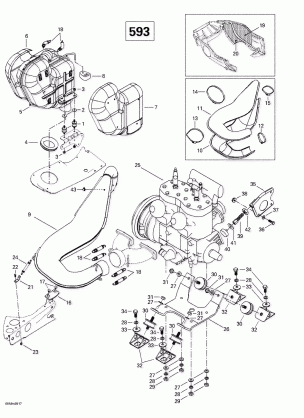 01- Engine Support And Muffler (593)