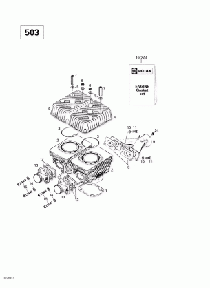 01- Cylinder Exhaust Manifold (503)