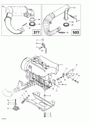 01- Engine Support And Muffler