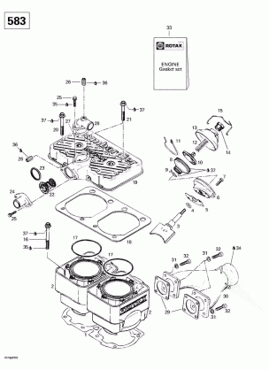 01- Cylinder Exhaust Manifold (583)