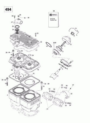 01- Cylinder Exhaust Manifold (494)