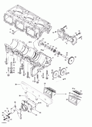 01- Crankcase Reed Valve Water Pump