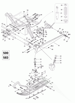 07- Front Suspension And Ski (500 583)