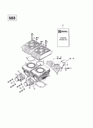 01- Cylinder Intake Exhaust Manifold (503)