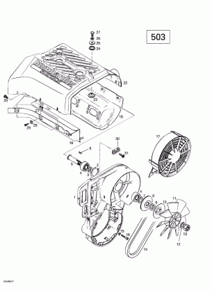 01- Cooling System  Fan (503)