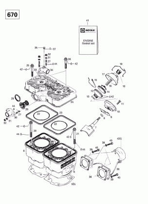 01- Cylinder Exhaust Manifold (670)