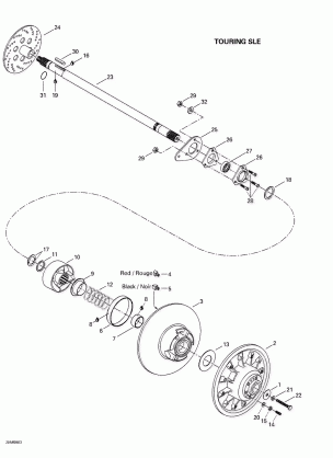 05- Driven Pulley (Touring SLE)