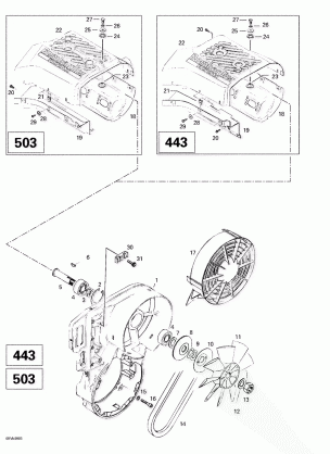 01- Cooling System  Fan (503 443)