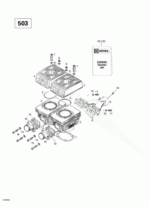 01- Cylinder Exhaust Manifold (503)