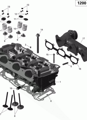 01- Cylinder Head And Exhaust Manifold _03R1526
