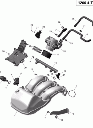 02- Air Intake Manifold And Throttle Body GSX LE_18R1526