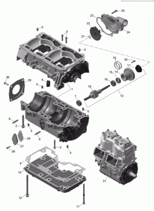 01- Crankcase And Water Pump _01R1524