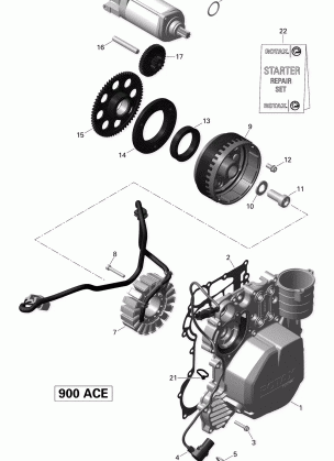 03- Magneto And Electric Starter _04R1525