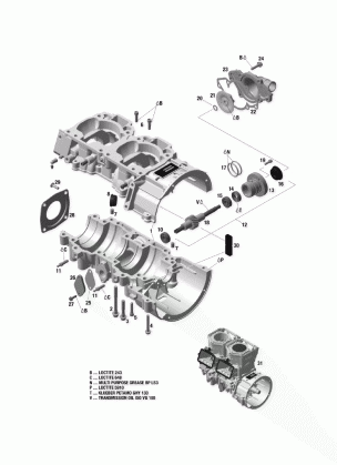 01- Crankcase And Water Pump _01R1549