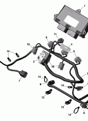 10- Engine Harness And Electronic Module _10R1555