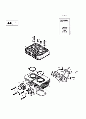 01- Cylinder Exhaust Manifold (440F)