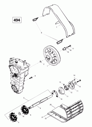 05- Drive Axle Track And Belt Guard (494)