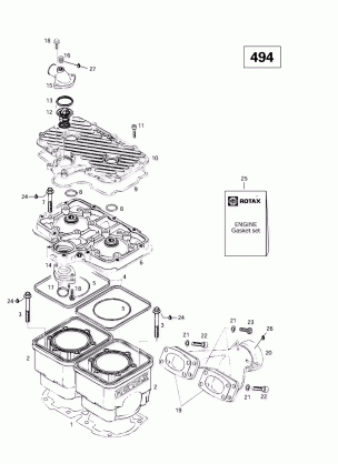 01- Cylinder Exhaust Manifold (494)