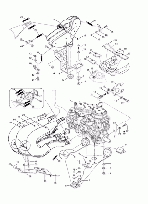 01- Engine Support And Muffler (599)