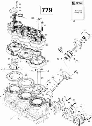 01- Cylinder And Exhaust Manifold 779