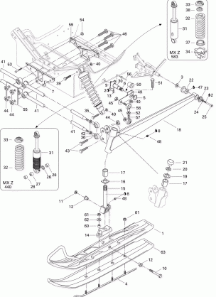 07- Front Suspension And Ski 440