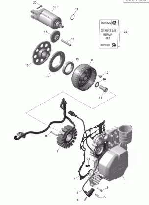 03- Magneto and Electric Starter - 600 ACE