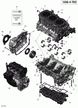 01- Crankcase - 1200 iTC 4-TEC