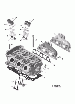 01- Cylinder Head And Exhaust Manifold - 900 ACE