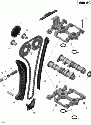 01- Camshafts and Timing Chain - 600 ACE