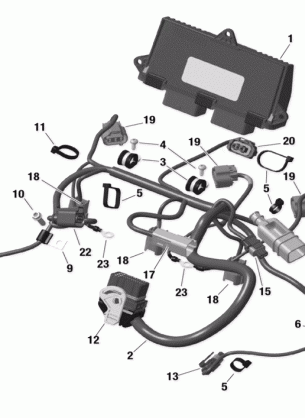 10- Engine Harness And Electronic Module - 1200 4-TEC
