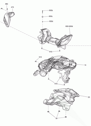 02- Air Intake MXZ 600 RS