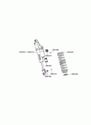 07- Front Shocks MXZ X - 600R ETEC