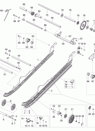 08- Rear Suspension Skandic - 600 ACE & 900 ACE