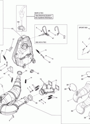 01- Exhaust System 600HOETEC