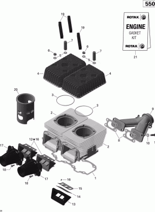 01- Cylinder Exhaust Manifold And Reed Valve