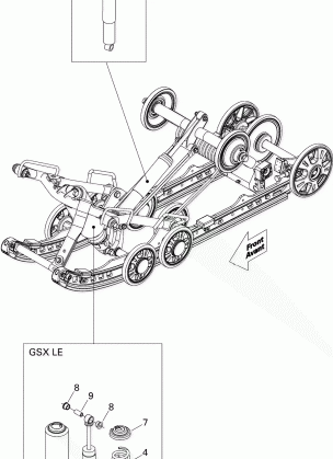 08- Rear Suspension Shocks 600HO ETEC