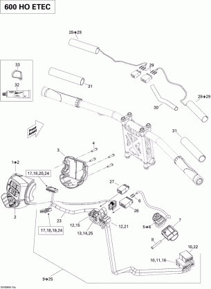 10- Steering Wiring Harness 600 HO