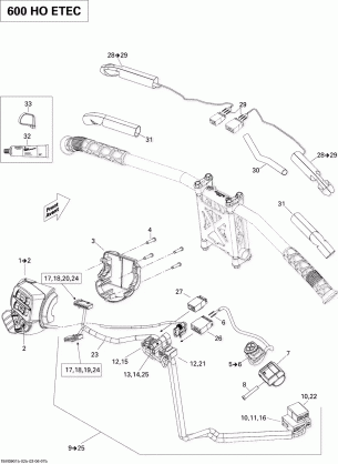 10- Steering Wiring Harness 600 HO