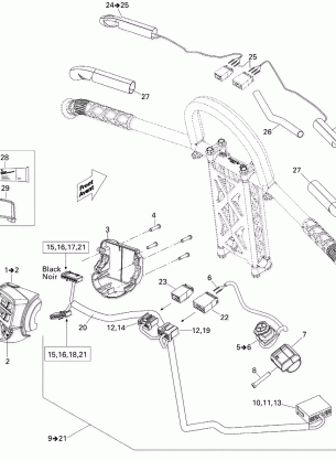 10- Steering Wiring Harness 500SS 800R